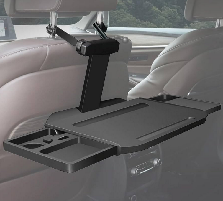 Foldable back seat car tray for road trip gaming