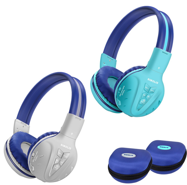 Wireless kids headset for road trip family gaming